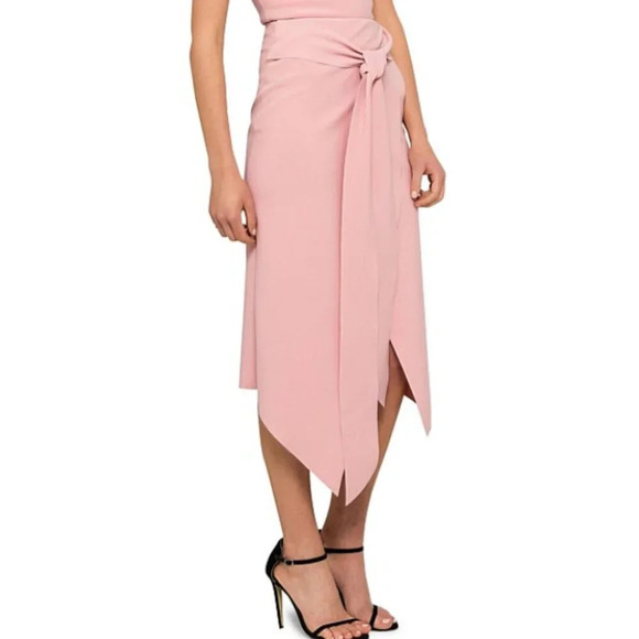 Bec + Bridge Lady Allure Faux Wrap Skirt/Pink, 16727 - Picture 2 of 12
